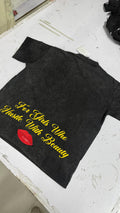 Vintage Black Oversized Tee