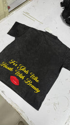 Vintage Black Oversized Tee