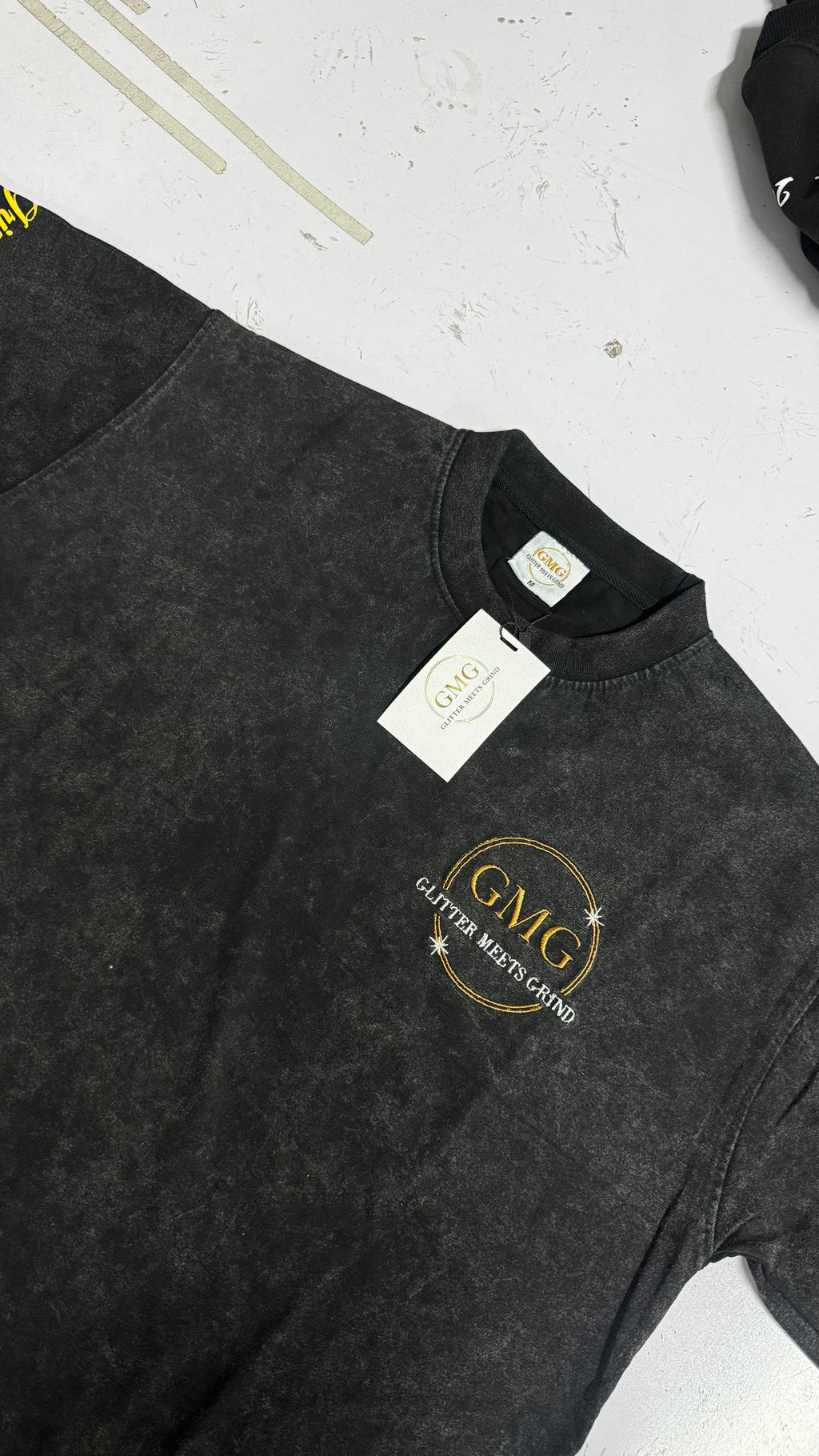 Vintage Black Oversized Tee