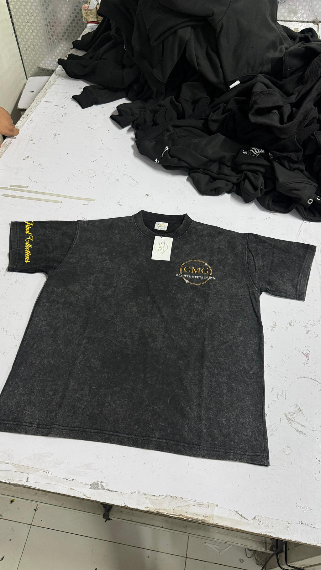 Vintage Black Oversized Tee
